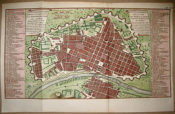 Map of Lima in 1750. Lima1750.jpg