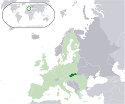 Location of Euro gold and silver commemorative coins