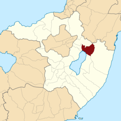 Peta lokasi Kecamatan Tondano Timur