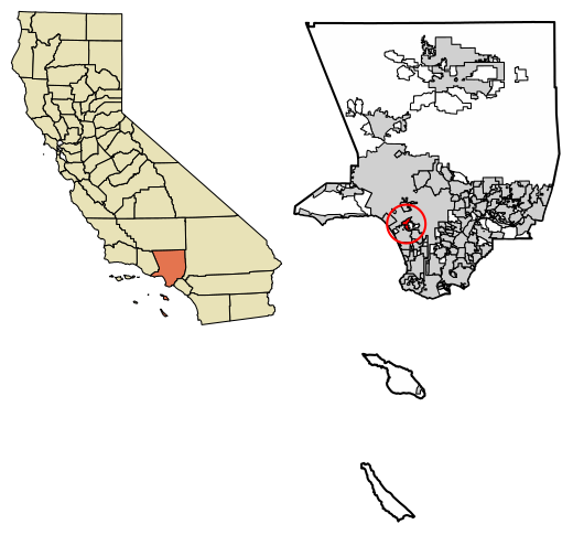 Los Angeles County California Incorporated and Unincorporated areas Culver City Highlighted 0617568.svg