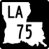 Louisiana Highway 75 Markierung