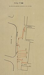 Plànol del refugi 586 al carrer Travessera de les Corts (Les Corts).