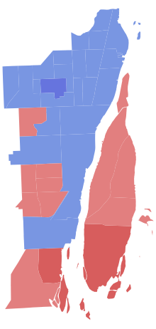 Results by precinct
.mw-parser-output .legend{page-break-inside:avoid;break-inside:avoid-column}.mw-parser-output .legend-color{display:inline-block;min-width:1.25em;height:1.25em;line-height:1.25;margin:1px 0;text-align:center;border:1px solid black;background-color:transparent;color:black}.mw-parser-output .legend-text{}
Churches
50-60%
60-70%
Howey
50-60%
60-70% MIHD27 State House 2022.svg