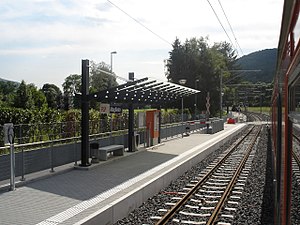 Kanopi kaplı bölümlü yan platform