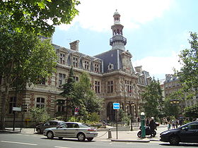 The new mairie, or town hall, of the 12th arrondissement. Haussmann built new city halls for six of the original twelve arrondissements, and enlarged the other six.