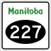 Provincial Road 227 marker