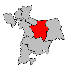 Kanton na mapě arrondissementu Saint-Malo