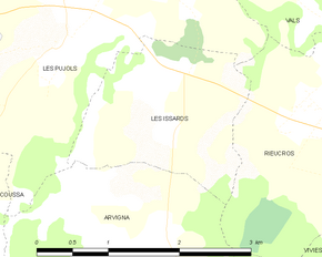 Poziția localității Les Issards