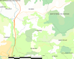 Fozières - Localizazion