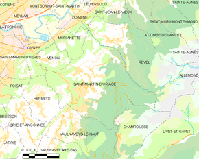 Poziția localității Saint-Martin-d'Uriage