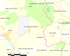 Poziția localității Rouvres-en-Woëvre