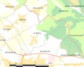 Mapa obce Vilsberg