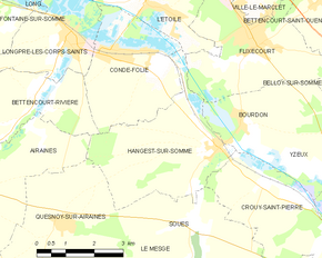 Poziția localității Hangest-sur-Somme