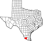 Map of Texas highlighting Starr County.svg
