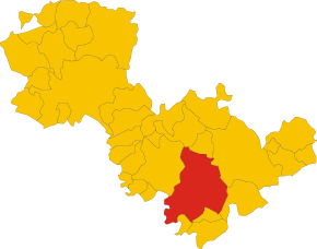 Poziția localității Comune di Narni