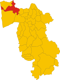 San Giuliano Terme komunos žemėlapis (Pizos provincija, Toskanos regionas, Italija). Svg