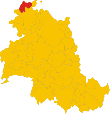 Map of comune of San Giustino (province of Perugia, region Umbria, Italy).svg