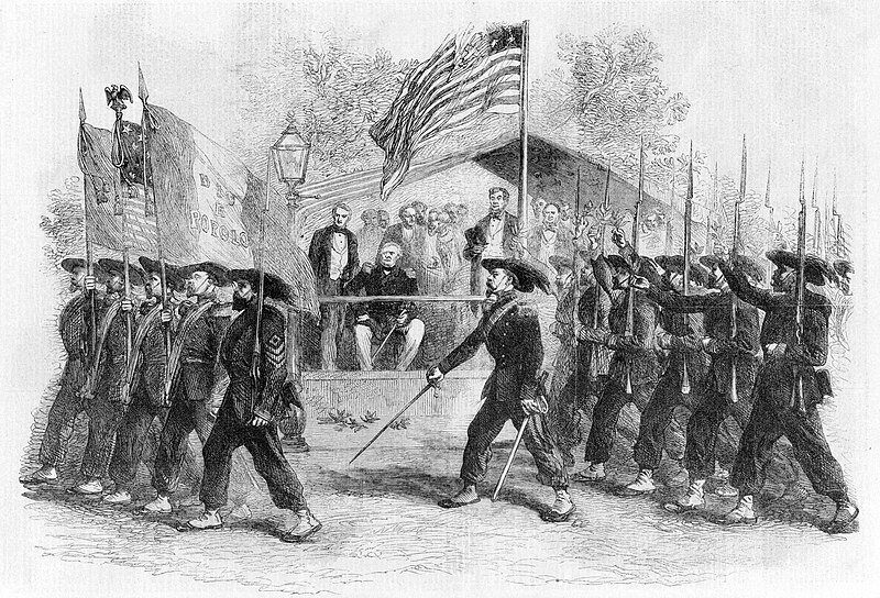 File:March past of the 'Garibaldi Guard' before President Lincoln, 1861-1865 (c1880).jpg