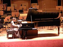 Maria João Pires playing the piano in 2009
