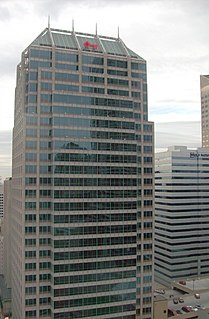 Market Tower Skyscraper in Indianapolis, Indiana, United States