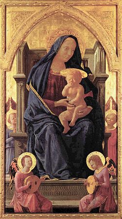 The blue robes of the Virgin Mary by Masaccio (1426) were painted with ultramarine.