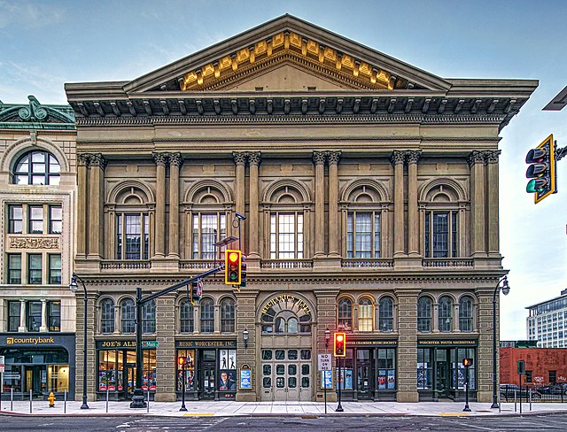 Mechanics Hall, Worcester, MA. 1855-57.