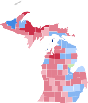 Michigan Presidential Election Results 1888.svg