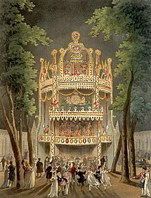 Vauxhall Gardens, from the Microcosm of London, 1810 Microcosm of London Plate 089 - Vauxhall Garden edited.jpg