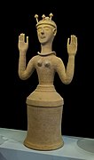 Terracotta Poppy goddess figurine, AMH
