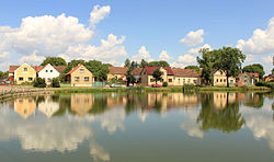 Pond in the centre of Močerady