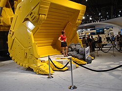 Model in Hydraulic Shovel at MinExpo 2008.JPG