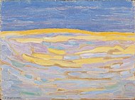 Piet Mondriaan, 1909: 'Duin 1', olieverf op houtbord