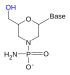 Struttura chimica del morfolino