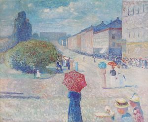 Frühling auf der Karl Johans gate (Edvard Munch)