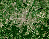 Mapa satelital de la ciudad