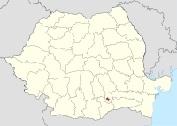 Vị trí của Bucharest bên trong România (màu đỏ)