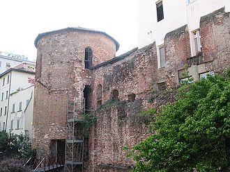 Part of Milan's Roman walls, which are described in the poem Mura-en.jpg