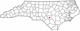 Fayetteville - Carte