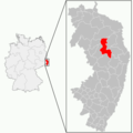 Lage der Stadt Niesky im Landkreis Görlitz