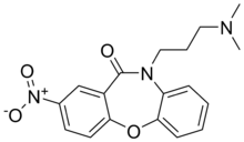 Chemical structure of Nitroxazepine