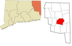 Brooklyn's location within the Northeastern Connecticut Planning Region and the state of Connecticut