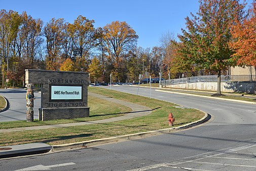 Northwood High School sign, Silver Spring, MD
