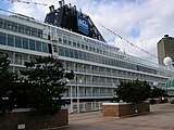 The cruise liner Norwegian Sun docked in Vancouver