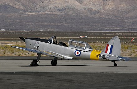 An ex-RAF Chipmunk, operated by the National Test Pilot School as a spin trainer at the Mojave Airport