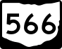 Държавен път 566 маркер