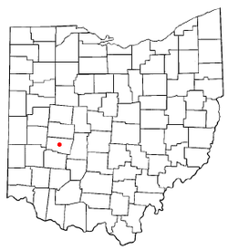 Emplacement dans l'état de l'Ohio