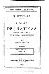 William Shakespeare: Español: Obras dramáticas de Guillermo Shakespeare