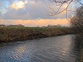 Ochtendgloren boven Broek-Zuid (De Broek), ten westen van Joure.