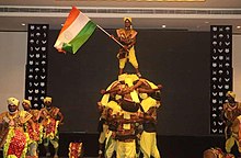 Oggu Dolu performance in 2023 at Hyderabad Oggu katha vinyasam in Hayat hotel.jpg