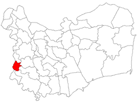 Location in Tulcea County